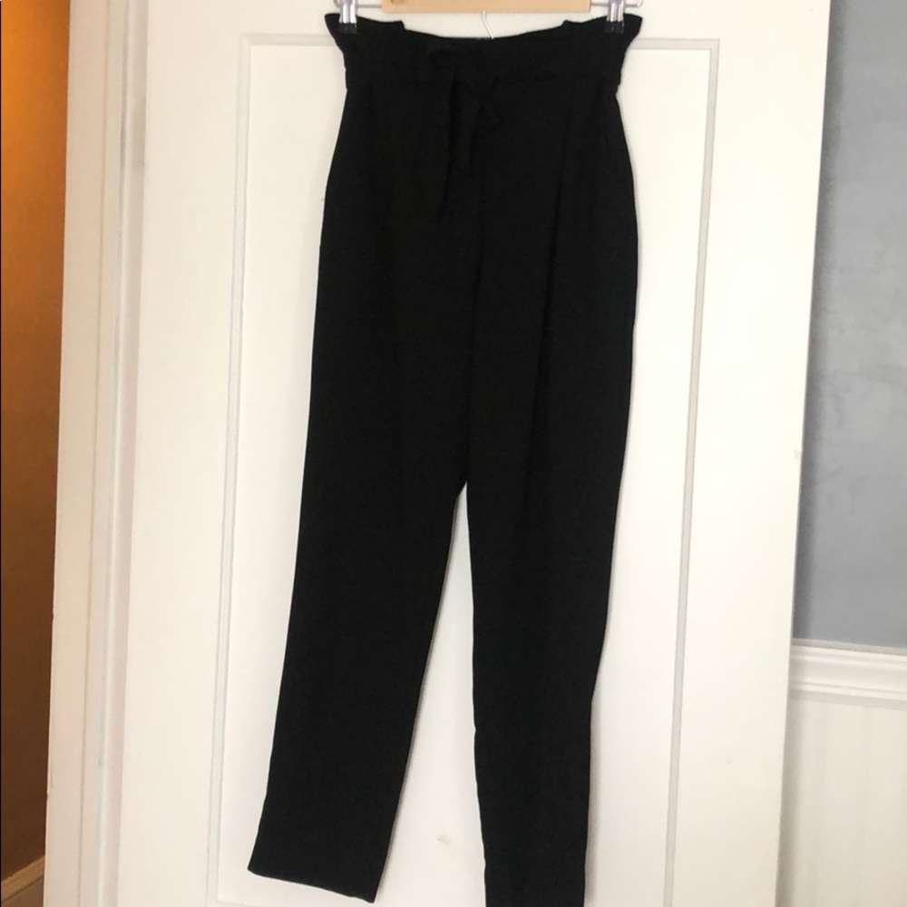H&M Cigarette black work pants